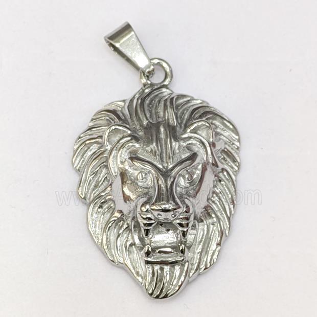 Raw 201 Stainless Steel Lion Pendant