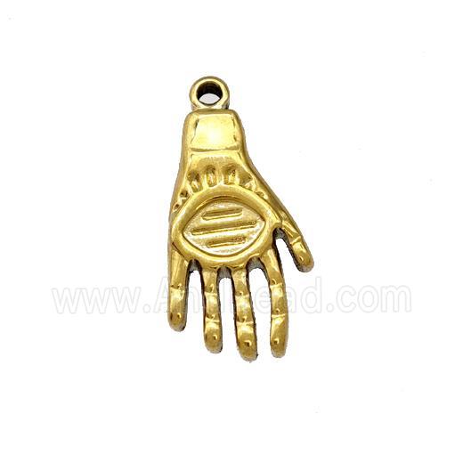 Stainless Steel Hands Charms Pendant Gold Plated