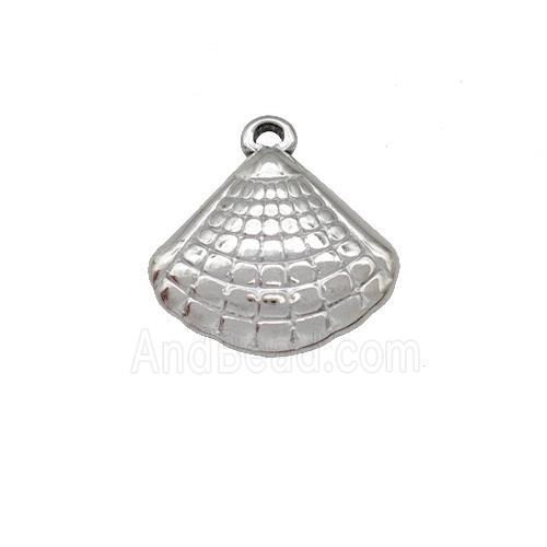 Raw Stainless Steel Sea Shell Charms Pendant
