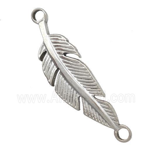 Raw Stainless Steel Feather Connector