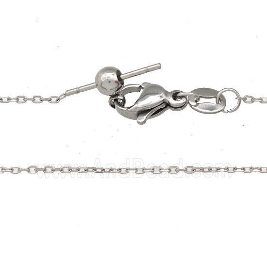 Raw Stainless Steel Necklace Chain
