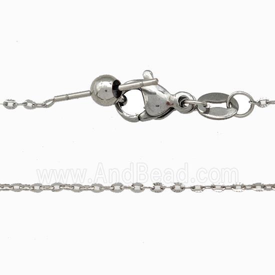 Raw Stainless Steel Necklace Chain