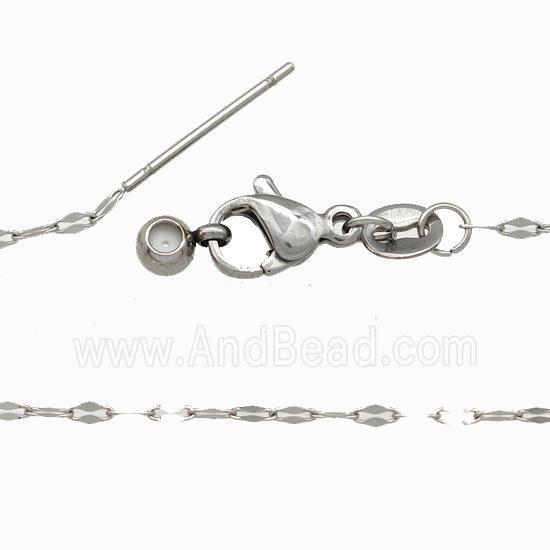 Raw Stainless Steel Necklace Chain