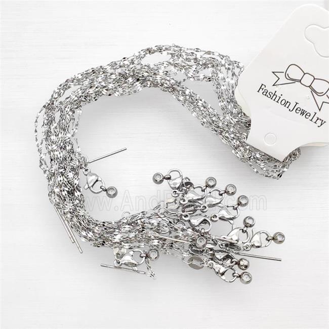Raw Stainless Steel Necklace Chain