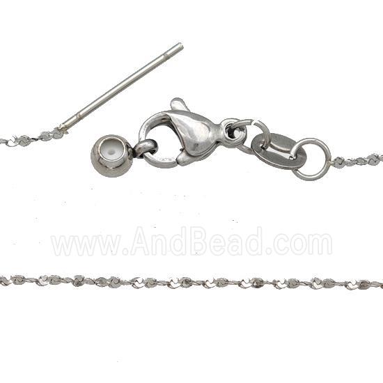 Raw Stainless Steel Necklace Chain