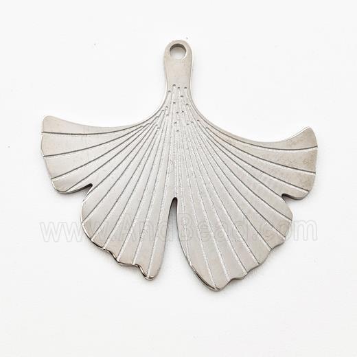 Stainless Steel Pendant Ginkgo Leaf