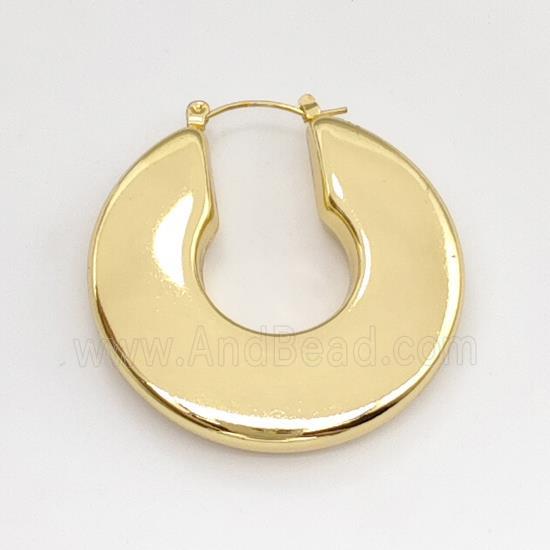 304 Stainless Steel Latchback Earring Gold Plated