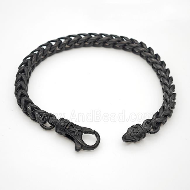 304 Stainless Steel Bracelet Antique Black