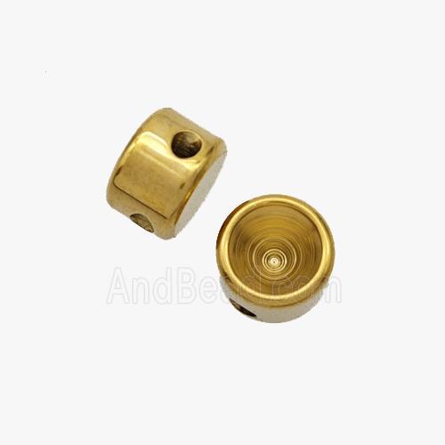 Stainless Steel Beads Gold Plated