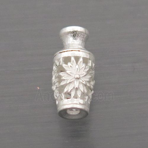 Sterling Silver Beads Vase Hollow