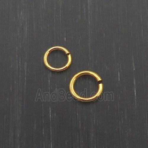 Sterling Silver Jumpring Gold Plated