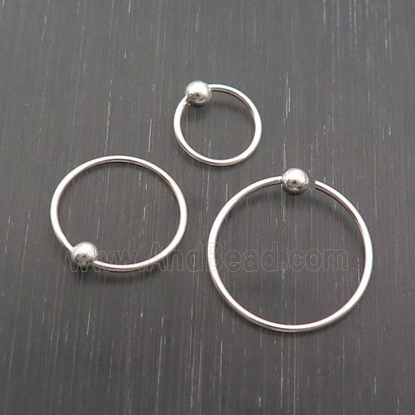 Sterling Silver Hoop Earring