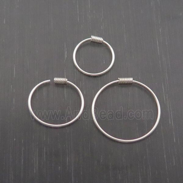 Sterling Silver Hoop Earring