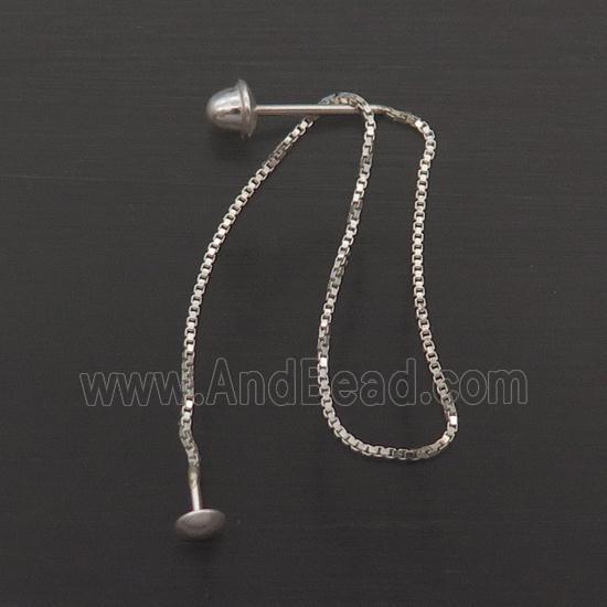 Sterling Silver Wire Earring Chain