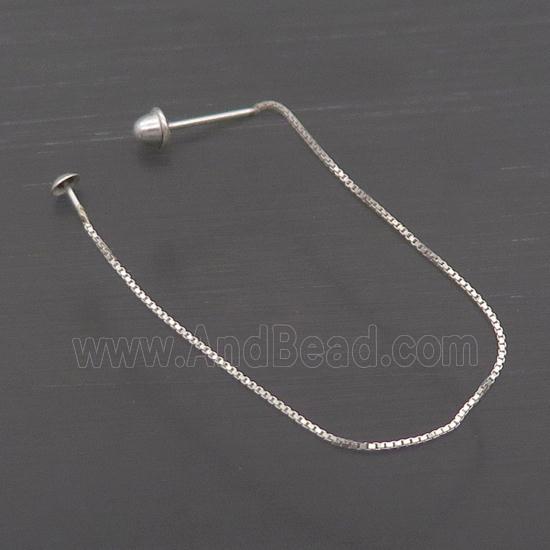 Sterling Silver Wire Earring Chain