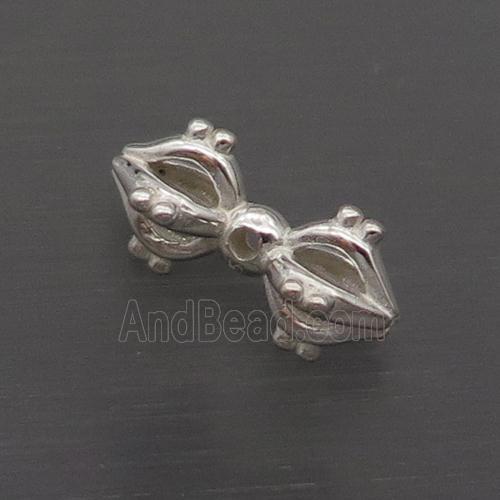 Sterling Silver Beads Tibetan Dorje Vajra Pestle
