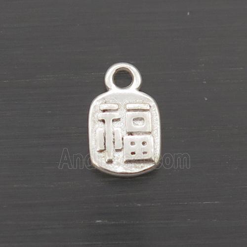 Sterling Silver Lucky Fu Pendant