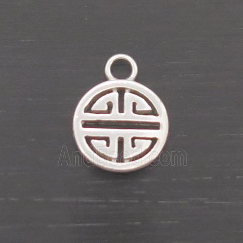 Sterling Silver Pendant Chinese Lucky