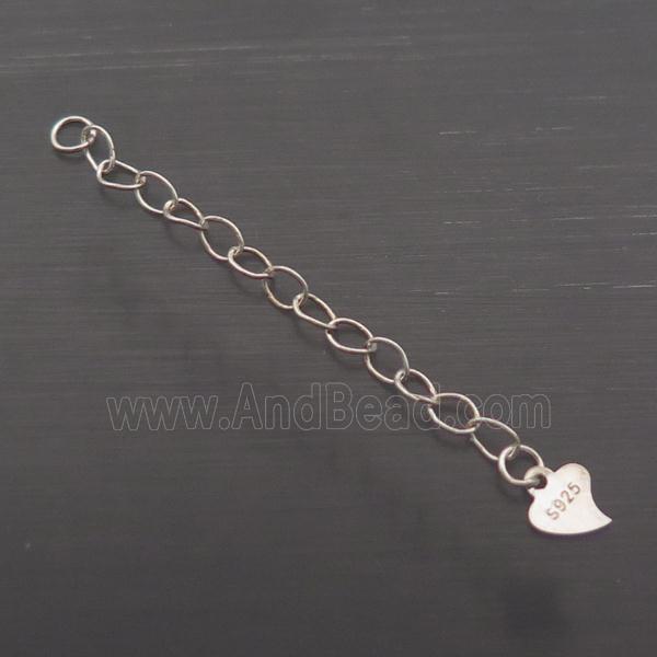 Sterling Silver Chain Necklace Extender