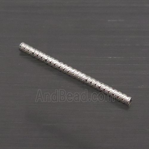 Sterling Silver Column Beads