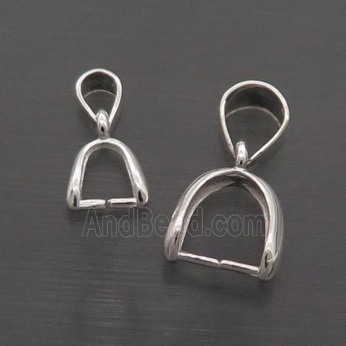 Sterling Silver Pinch Bail Clasp