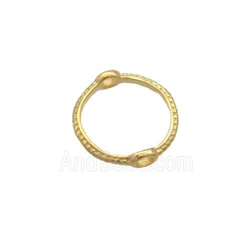 Sterling Silver Beads Circle Gold Plated