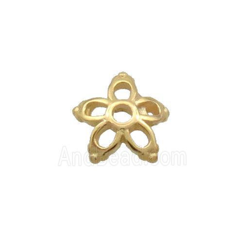 Sterling Silver BeadCaps Gold Plated