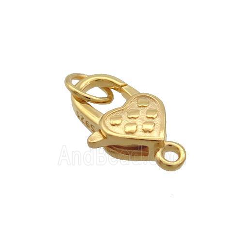Sterling Silver Lobster Clasp Gold Plated