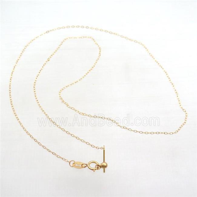 Sterling Silver Necklace Chain Gold Plated