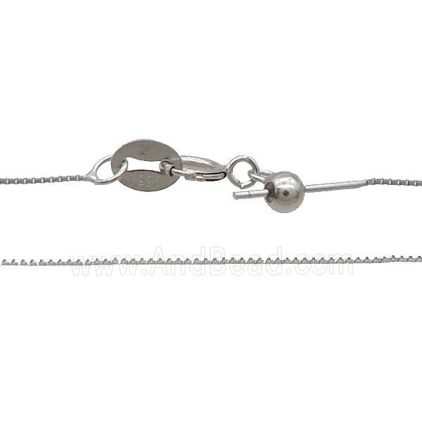 Sterling Silver Necklace Box Chain