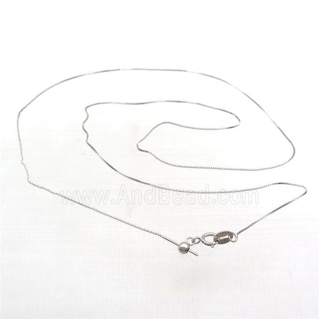Sterling Silver Necklace Box Chain