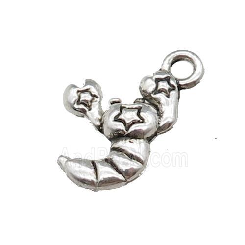 Tibetan Style Zinc Scorpio Pendant Antique Silver