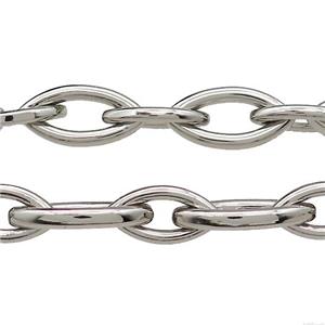 Alloy Chain Platinum Plated, approx 10-20mm, 12-25mm