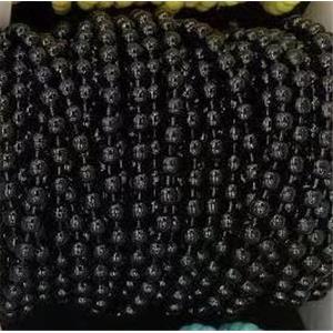 copper ball chain with black fireLacquered, approx 2.4mm dia