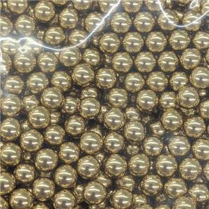 Raw Copper Brass Beads Solid Smooth Round, approx 4mm dia