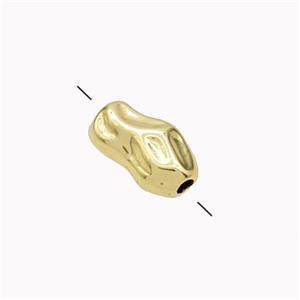 Copper Nugget Beads Freeform Gold Plated, approx 8-15mm