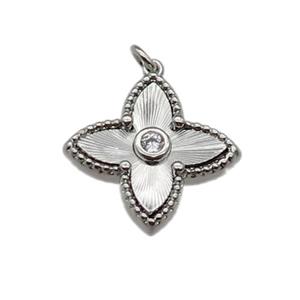 copper star pendant, platinum plated, approx 18mm