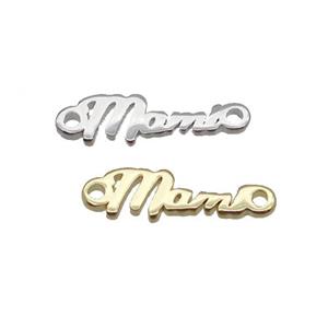Copper Mami Connector Letter Mixed, approx 15mm