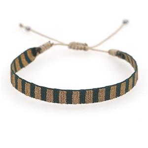 Handmade braid Bracelet, adjustable, approx 6mm, 16-24cm length