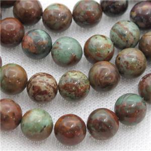 South African Turquoise Beads, round, approx 8mm dia