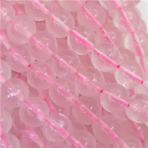 Rose Quartz beads, round, approx 10mm dia