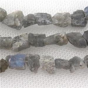 Labradorite chip beads, approx 6-12mm