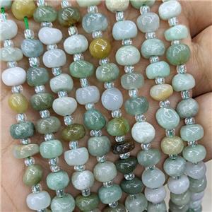 Burman Chrysoprase beads, rondelle, approx 4-7mm