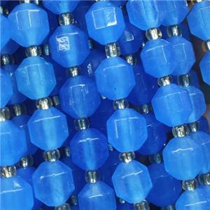 skyblue Jade bullet beads, approx 8mm