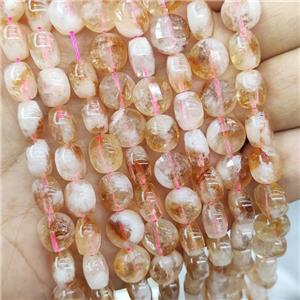 Natural Citrine Beads Faceted Coin B-Grade Yellow, approx 10mm