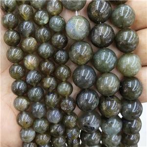 Natural Labradorite Beads B-Grade Smooth Round, approx 10mm dia