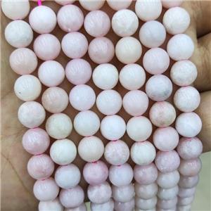 Natural Chinese Pink Opal Beads Smooth Round, approx 8mm dia