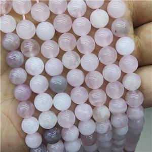 Natural Madagascar Rose Quartz Beads Pink Smooth Round, approx 8mm
