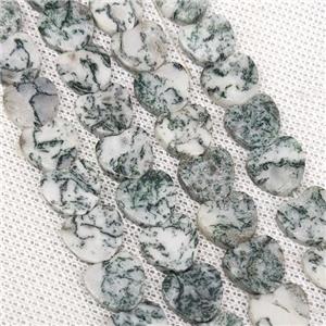 Tree Agate Heart Beads, approx 10mm