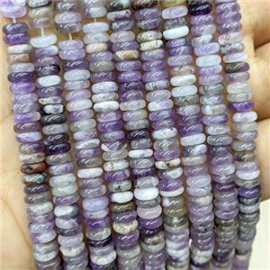 Natural Purple Amethyst Heishi Spacer Beads, approx 6mm